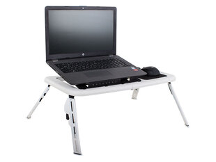 Складной компьютерный стол, белый цена и информация | Компьютерные, письменные столы | kaup24.ee