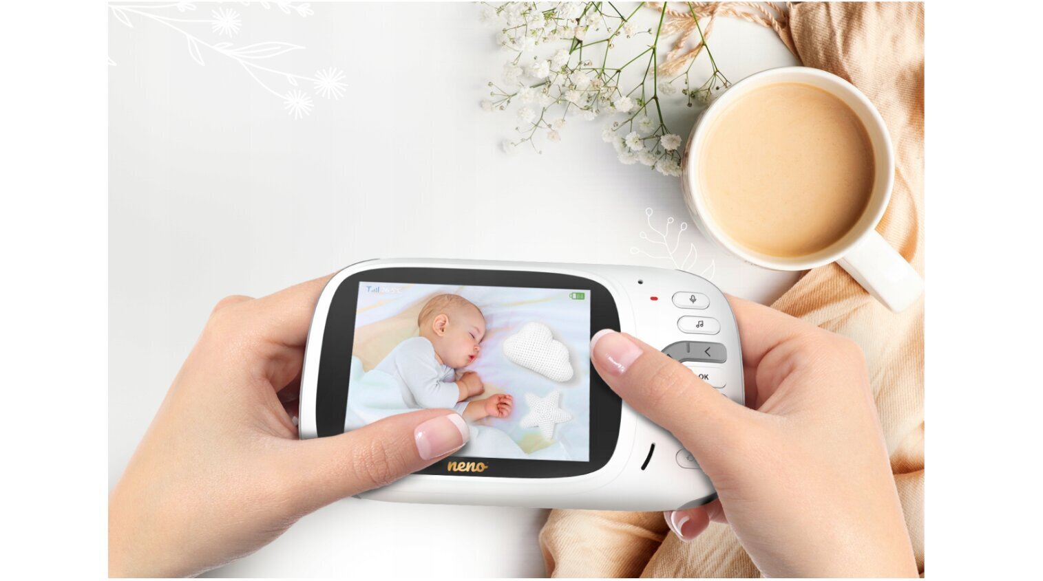 Mobiilne lapsehoidja kaamera 3,5 tolli цена и информация | Beebimonitorid | kaup24.ee