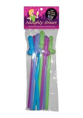 Helendavad kokteilikõrred Glow in the Dark Naughty Straws, 8 tk hind ja info | Erootilised kingitused ja suveniirid | kaup24.ee