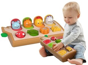 Värvilised loomad Fisher Price Pop-up friends цена и информация | Drewniana Wieża Piramida Kura Nakładanie Kolorowych Kwadratów LD-15 15276 | kaup24.ee