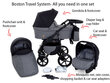 Universaalne jalutuskäru 3 in 1 Boston Travel System hind ja info | Vankrid, jalutuskärud | kaup24.ee