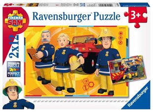 Пазл Ravensburger Fireman Sam 2x12 дет. цена и информация | Пазлы | kaup24.ee