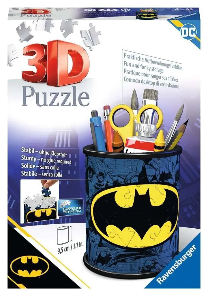 3D pusle/pliiats Ravensburger Batman, 54 tk hind ja info | Pusled | kaup24.ee