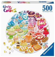 Круг головоломки Ravensburger of Col. Desserts/Patr.500p 17171 цена и информация | Пазлы | kaup24.ee