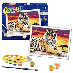 Ravensburger Creart Majestic Tiger Paint By Numbers for Kids - наборы для рисования искусства и ремесе цена и информация | Живопись по номерам | kaup24.ee