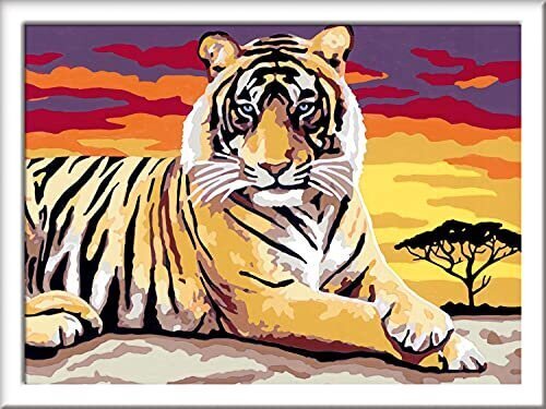 Värvimiskomplekt Ravensburger Tiger hind ja info | Maalid numbri järgi | kaup24.ee