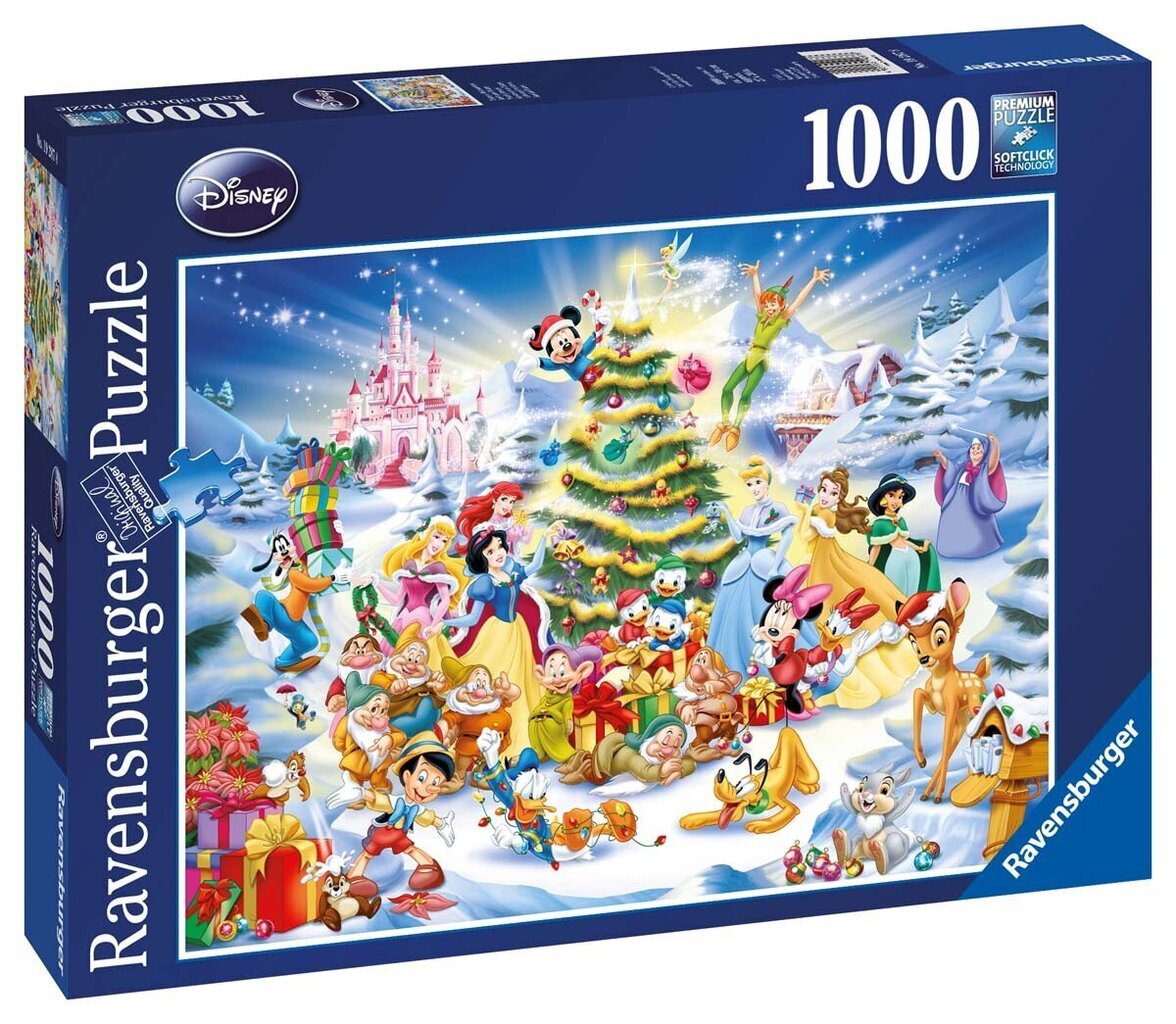 Pusle Ravensburger Disney jõulud, 1000 tk hind ja info | Pusled | kaup24.ee