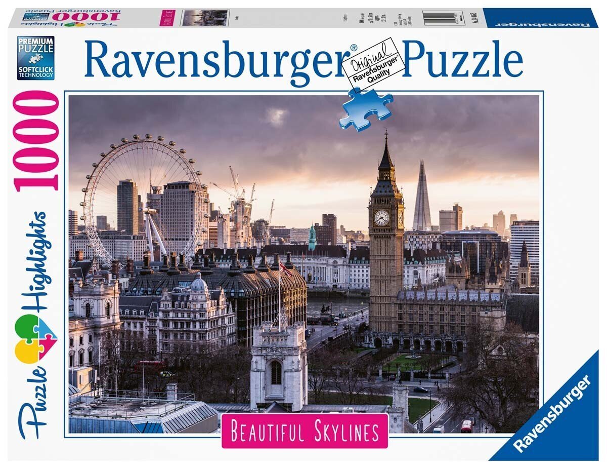Pusle London Ravensburger 14085, 1000 tk hind ja info | Pusled | kaup24.ee