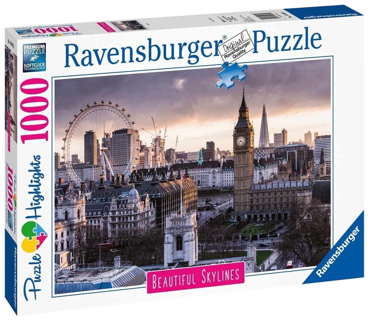Pusle London Ravensburger 14085, 1000 tk hind ja info | Pusled | kaup24.ee