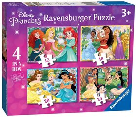 Ravensburger Puzzle DPR: Disney Princess 12/16/20/24P 3079 цена и информация | Пазлы | kaup24.ee