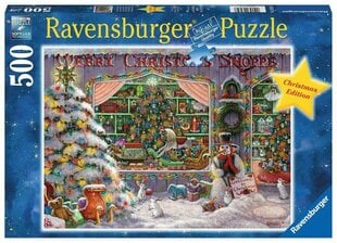 Ravensburger Puzzle The Christmas Shop 500p 16534 цена и информация | Пазлы | kaup24.ee