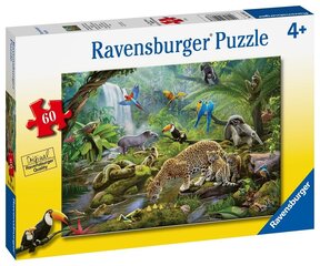 Pusle Ravensburger vihmametsa loomad, 5166, 60 tk hind ja info | Pusled | kaup24.ee