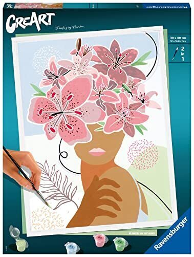 Maali numbrite järgi Ravensburger Flowers on my Mind, 30 x 40 cm цена и информация | Maalid numbri järgi | kaup24.ee