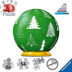 Puslekuuli jõulupuu Ravensburger Green, 54 tk цена и информация | Игрушки для мальчиков | kaup24.ee