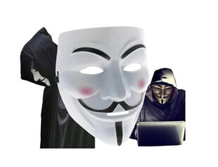 Маска для лица Anonymus цена и информация | Карнавальные костюмы | kaup24.ee
