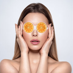 Компрессионная гелевая холодная маска для глаз Aпельсин, 40 г цена и информация | Маски для лица, патчи для глаз | kaup24.ee