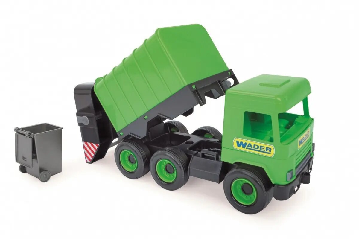 Mänguasi prügiauto Wader, roheline hind ja info | Poiste mänguasjad | kaup24.ee