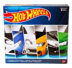 Autokomplekt Hot Wheels, 6 tk цена и информация | Игрушки для мальчиков | kaup24.ee