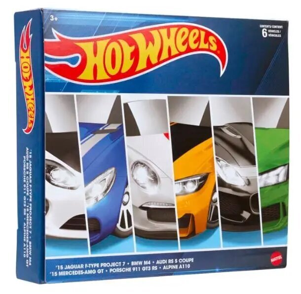 Autokomplekt Hot Wheels, 6 tk hind ja info | Poiste mänguasjad | kaup24.ee