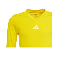 Laste T-särk Adidas Team Base Tee Jr GN7514, kollane hind ja info | Poiste särgid | kaup24.ee