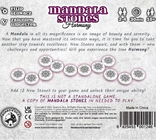 Täiendus mängule Mandala Harmony Stones цена и информация | Lauamängud ja mõistatused | kaup24.ee