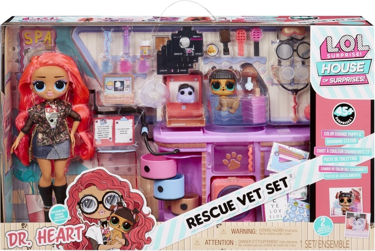 Nukk aksessuaaridega L.O.L. Surprise! OMG Rescue Vet Set hind ja info | Tüdrukute mänguasjad | kaup24.ee