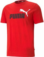 Футболка с коротким рукавом мужская Puma Essentials+ 2 Col Logo M Красный цена и информация | Meeste T-särgid | kaup24.ee