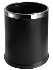 Контейнер мусорный JVD круглый черный, 10л. цена и информация | Мусорные ящики с креплением на двери | kaup24.ee