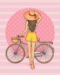 Maalimine numbrite järgi Symag Tüdruk jalgrattaga цена и информация | Живопись по номерам | kaup24.ee