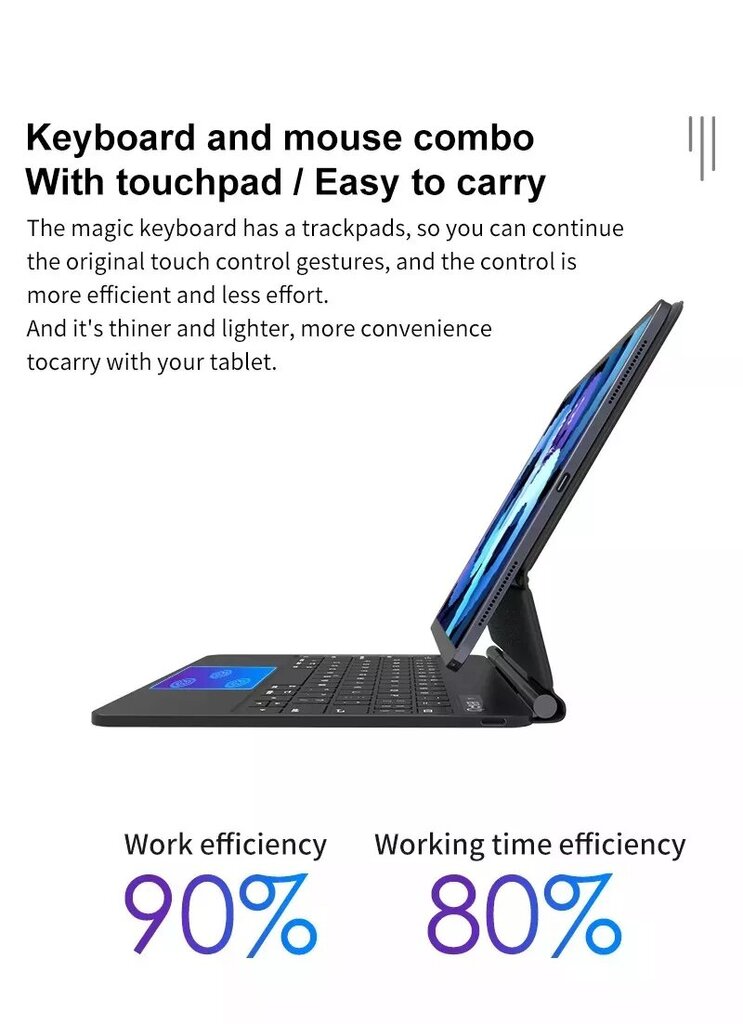 Magic Keyboard iPad 12.9, valge hind ja info | Tahvelarvuti kaaned ja kotid | kaup24.ee