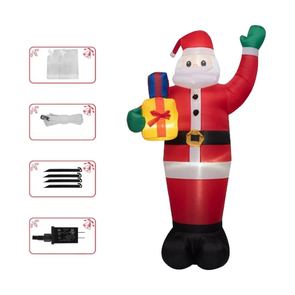 Jõuluvana Electronics-3, 182 cm hind ja info | Jõulukaunistused | kaup24.ee