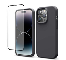 Soundberry Silicone  Set iPhone 14 Pro Max Charcoal Grey 5D цена и информация | Чехлы для телефонов | kaup24.ee