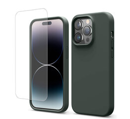 Soundberry Silicone  Set iPhone 14 Pro Max Dark Olive 2.5D цена и информация | Чехлы для телефонов | kaup24.ee