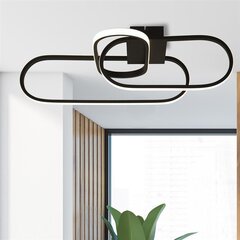 Потолочный светильник Searchlight Clip Flush LED 61774BK цена и информация | Потолочные светильники | kaup24.ee