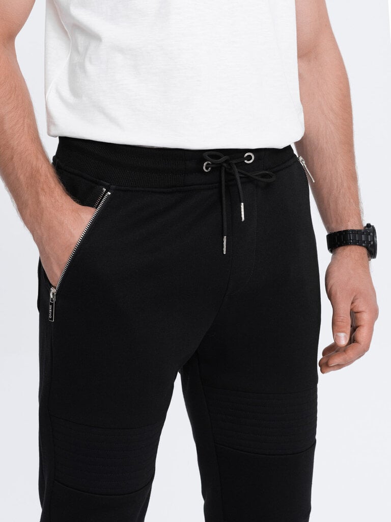 Püksid meestele Ombre Clothing, must hind ja info | Meeste püksid | kaup24.ee