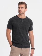 рубашка мужская с коротким рукавом к484 - черная 121446-3 цена и информация | Мужские футболки | kaup24.ee