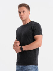 рубашка мужская с коротким рукавом к484 - черная 121446-3 цена и информация | Meeste T-särgid | kaup24.ee