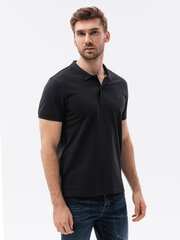 классическая базовая мужская футболка из хлопка - черная v1 om-tsbs-0146 124272-7 цена и информация | Мужские футболки | kaup24.ee