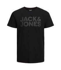 T-särk meestele Jack & Jones 12151955*01, 5715424111823, must hind ja info | Meeste T-särgid | kaup24.ee