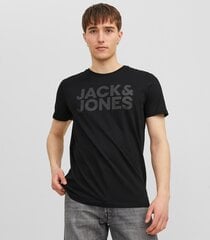 T-särk meestele Jack & Jones 12151955*01, 5715424111823, must цена и информация | Мужские футболки | kaup24.ee