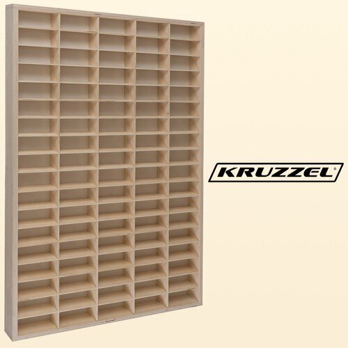 Puidust riiul autodele Kruzzel, 78,5x50 cm, pruun hind ja info | Lastetoa riiulid | kaup24.ee