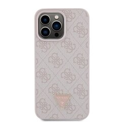 Guess Leather 4G Diamond Triangle iPhone 15 Pro Max 6.7 hind ja info | Telefoni kaaned, ümbrised | kaup24.ee