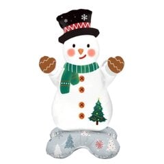 Украшение Рождественский шар снеговик,  Electronics-2, 90x50 cм, белый цена и информация | Рождественские украшения | kaup24.ee