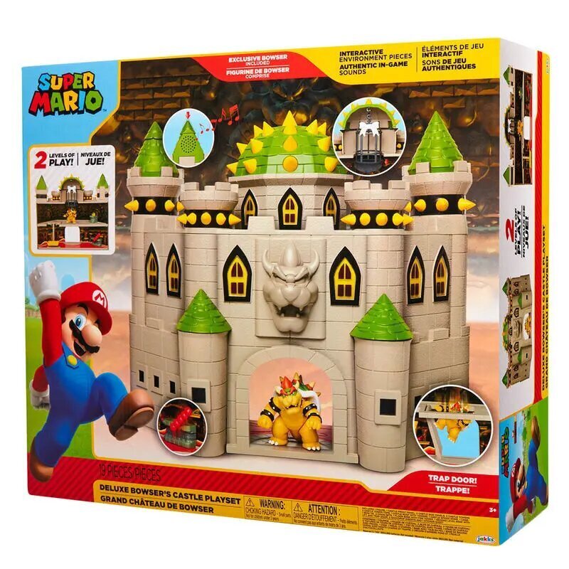 Mario Bros deluxe Bowser Castle mängukomplekt цена и информация | Poiste mänguasjad | kaup24.ee