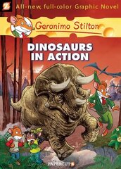 Geronimo Stilton Graphic Novels Vol. 7: Dinosaurs in Action hind ja info | Noortekirjandus | kaup24.ee