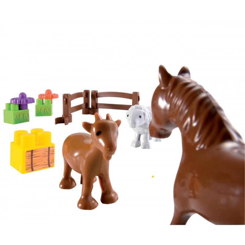 Rong loomadega Ecoiffier Abrick, 57 tk hind ja info | Poiste mänguasjad | kaup24.ee