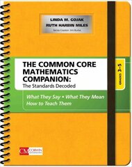 Common Core Mathematics Companion: The Standards Decoded, Grades 3-5: What They Say, What They Mean, How to Teach Them hind ja info | Ühiskonnateemalised raamatud | kaup24.ee
