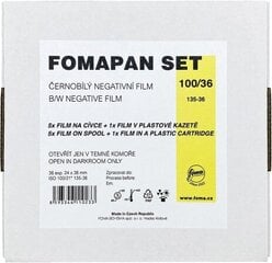 Пленка Foma Fomapan 100/36 Set 6 пленок + картридж цена и информация | Аксессуары для фотоаппаратов | kaup24.ee