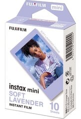 Фото бумага Fujifilm Instax Mini 1x10 Soft Lavender цена и информация | Аксессуары для фотоаппаратов | kaup24.ee