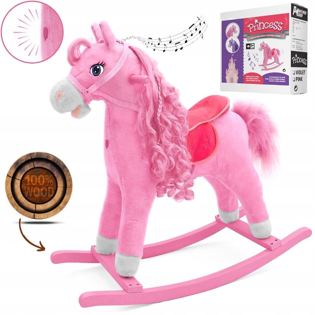 Kiikhobu Unicorn Milly Mally, roosa hind ja info | Imikute mänguasjad | kaup24.ee